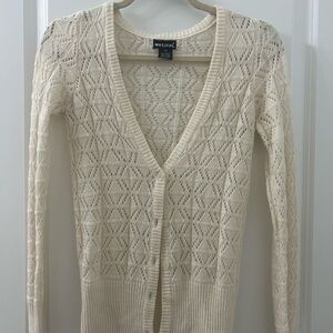 Wet Seal Cream Knit Sweater